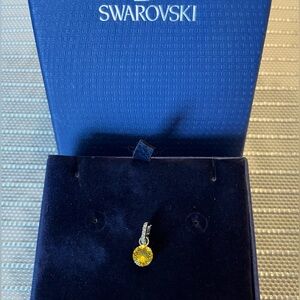 Authentic Swarovski Yellow Crystal Pendant/Charm